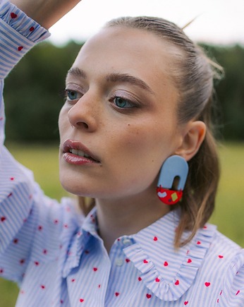 Kolczyki wiszące geometryczne, Strabirabi