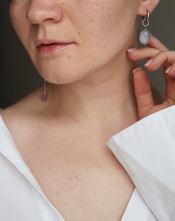 Kolczyki Chalcedon, Unique