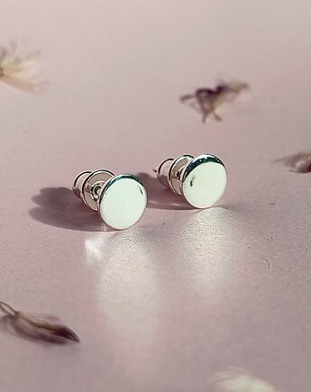 Kolczyki srebrne Pin S 6mm, ZIĘBA