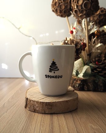 Kubek świąteczny "Spokoju" - zamówienie specjalne, ładnie piszę pracownia
