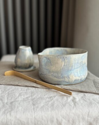 Zestaw do matcha (matchawan + stojak), bien.ceramics
