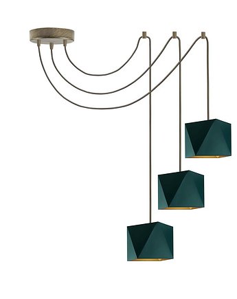 Nowoczesna lampa wisząca typu pająk KANO GOLD D3, LYSNE