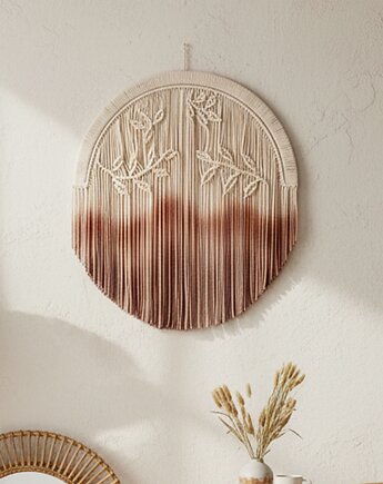 Makrama z motywem liści Nature, design and play