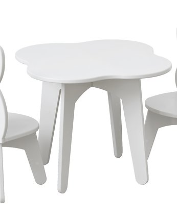 Stolik dziecięcy i dwa krzesełka dla dzieci Kotek i Króilczek, OSOBY - Prezent dla 3 latka
