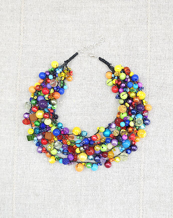 6936 Kolorowa Kolia Pełna Energii - Naszyjnik Multikolor, kama4you