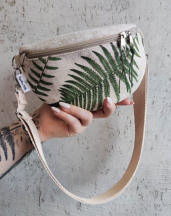 Nerka półksiężyc unikat liście paproci, Zapętlona Nitka