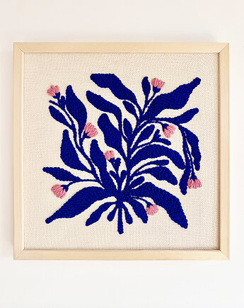 BLUE FLORA  Zestaw Punch Needle + e-book z instrukcją krok po kroku, Siena Paloma