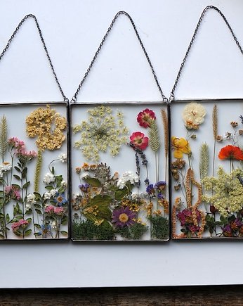 Prezent na jubileusz, zestaw witraży, dekor kwiatowy, MARIAELA