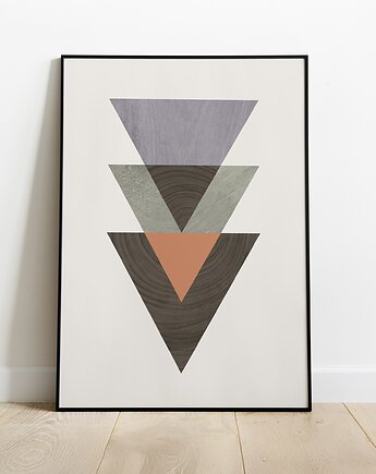 Nowoczesny plakat/grafika na ścianę, skandynawski styl., Grawisfera