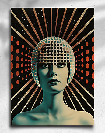 Plakat / Surrealistyczny Kolaż / Kobieta, balance