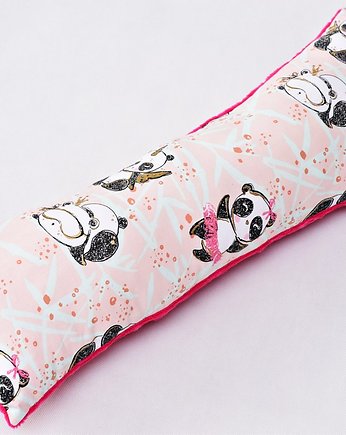 Poduszka wałek zagłówek długa poduszka ochraniacz misie panda, Uszyciuch