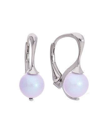 Kolczyki z błękitną perłą Swarovski, KOM Biżuteria