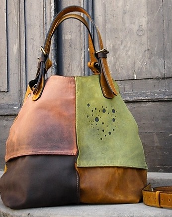 Skórzana ręcznie wykonana torba Alicja rozmiar S, Ladybuq Art Studio