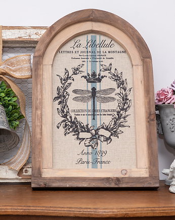 RUSTYKALNA DEKORACJA ŚCIENNA, WAŻKA, VINTAGE, Retro Styl, ORNAMENTI