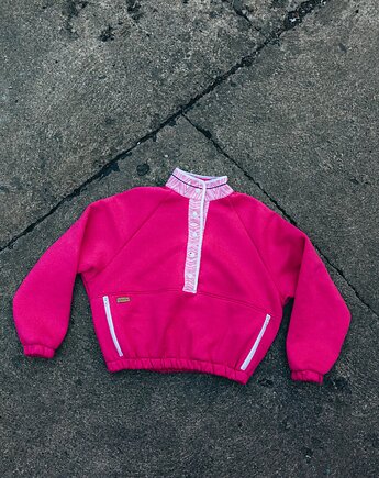 Bluza damska oversize MENTOS różowy, DEEP TRIP
