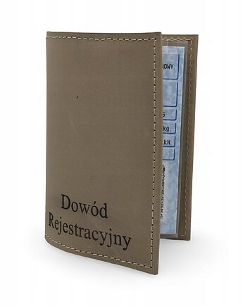 Etui na Dowód Rejestracyjny na Dokumenty Pokrowiec Szare Parker Quality, Parker Quality