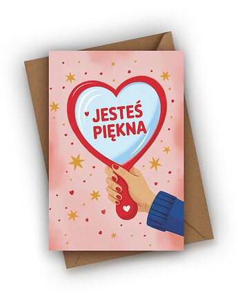 Kartka na Dzień Kobiet- Jesteś piękna!, Czarna Owca Karteczki