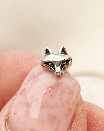 Srebrne kolczyki liski,  sztyfty lisy, mały lis, Anemon Atelier