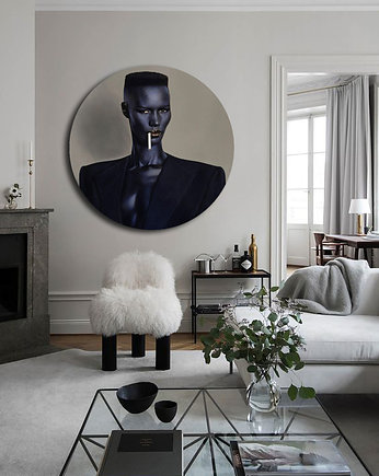 Grace Jones - okrągły obraz, Lucci Design