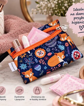 Etui do torebki etui na przybory higieniczne damskie etui liski, Uszyciuch