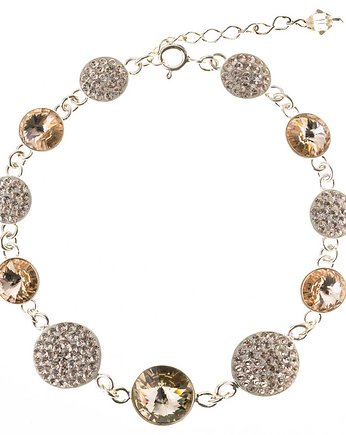 Srebrna bransoleta z kryształami marki Swarovski, Alessandra unique