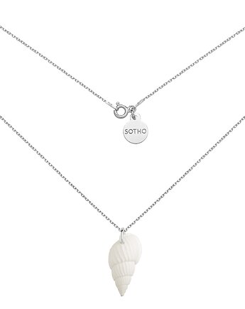 Srebrny naszyjnik z białą muszelką, SOTHO