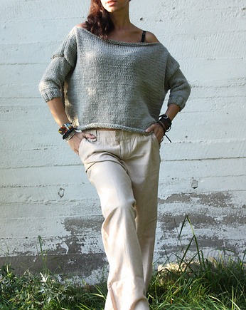 Sweter oversize handmade, Mademoiselle Patrini