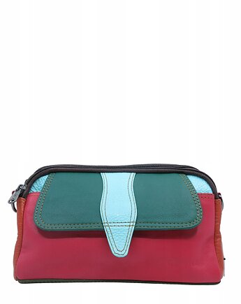 Torebka damska skórzana kolorowa pojemna zero waste ze skrawków OLIVKA, Olivka Warsaw