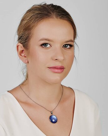 Wisiorek w odcieniu perłowego lapis-lazuli Dolunay e35/46, Artseko