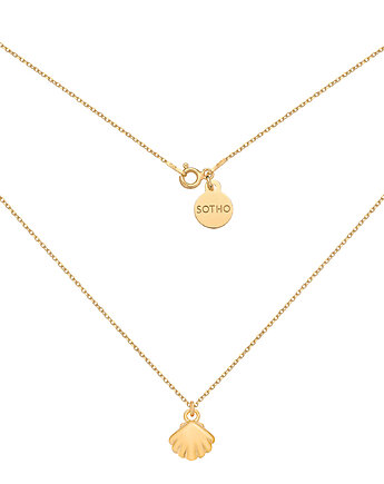 Złoty naszyjnik z muszelką