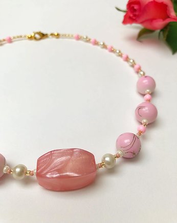 różowy choker lata 90, Luna by Sisters
