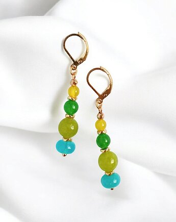 Kolczyki SUMMER collection : 6cm : zieleń, kaktusia