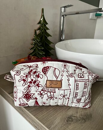 Kosmetyczka świąteczna - Black&Red, gucialoveskids