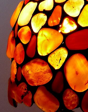 Karneol w lampce poprawiającej nastrój. Romantyczny unikalny PREZENT, Galeria Limart
