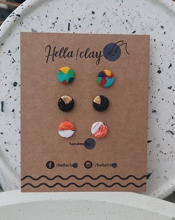 Minikolczyki 3pack, Hellaclay