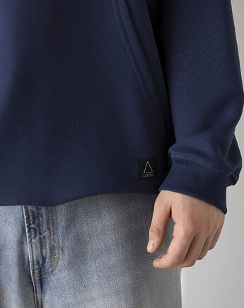 Bluza z kapturem OVERSIZE Flow Navy, LUKANI wear