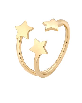 Złoty pierścionek z gwiazdkami, OKAZJE - Prezenty świąteczne