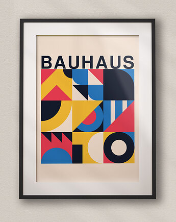 Minimalistyczny plakat - Bauhaus #23 - Do salonu, sypialni, biura, DAPIDOKA