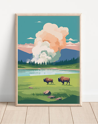 Plakat park narodowy Yellowstone, Whatever the timezone