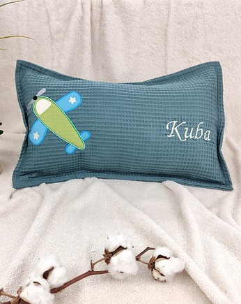 Personalizowany prezent dla chłopca - imienna poduszka z samolotem, Enitka Sweet Baby Room