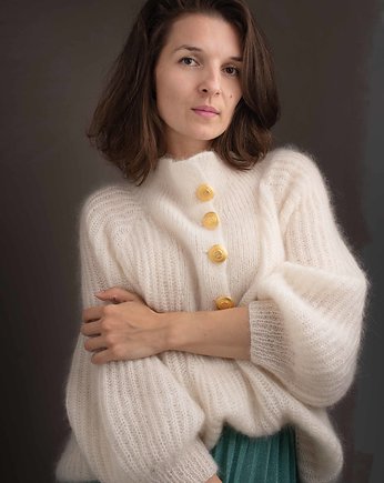 Sweter MIA moher i jedwab, Knit Couture