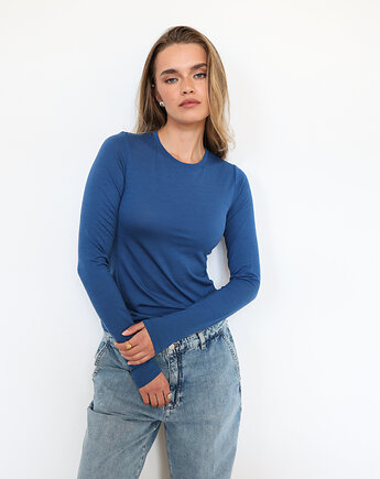 Bluzka Pure merino granatowa, Lucky HandMade