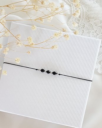 Bransoletka onyks, LEI handmade 
