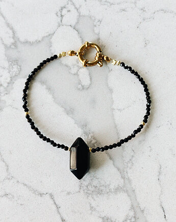 Bransoletka z onyksu z grotem, Chmolowska Jewellery