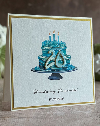 Kartka urodzinowa z kopertą prezentową, BH 31d, Anna Art and Crafts