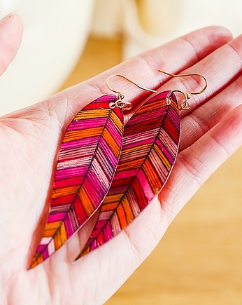 Długie kolczyki pozłacane Argentyna, Pintura