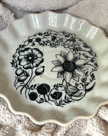 Talerz ceramiczny "Kwietnik", MKEN