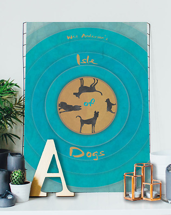Wyspa psów - Wes Anderson - plakat A3, minimalmill