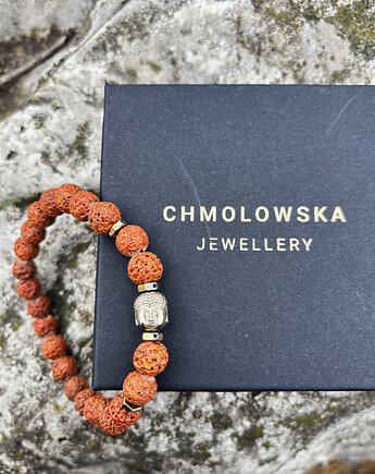 Bransoletka męska Lawa Budda, Chmolowska Jewellery