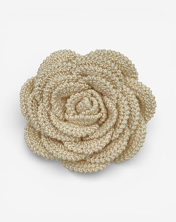 Broszka róża XL - ecru, Frozen Keys